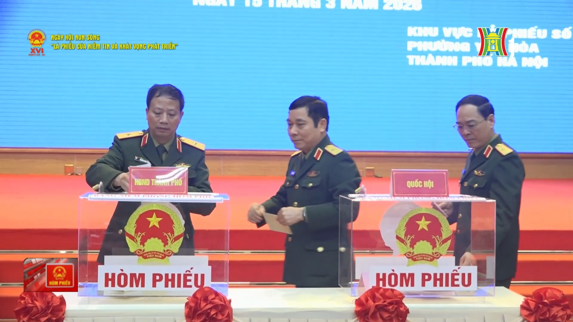 715 cử tri Bộ Tư lệnh Thủ đô tự hào tham gia ngày hội non sông